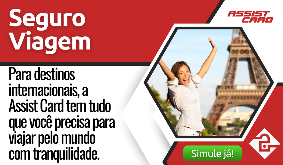 Clique Aqui para Simular Seguro Viagem Internacional Assist Card